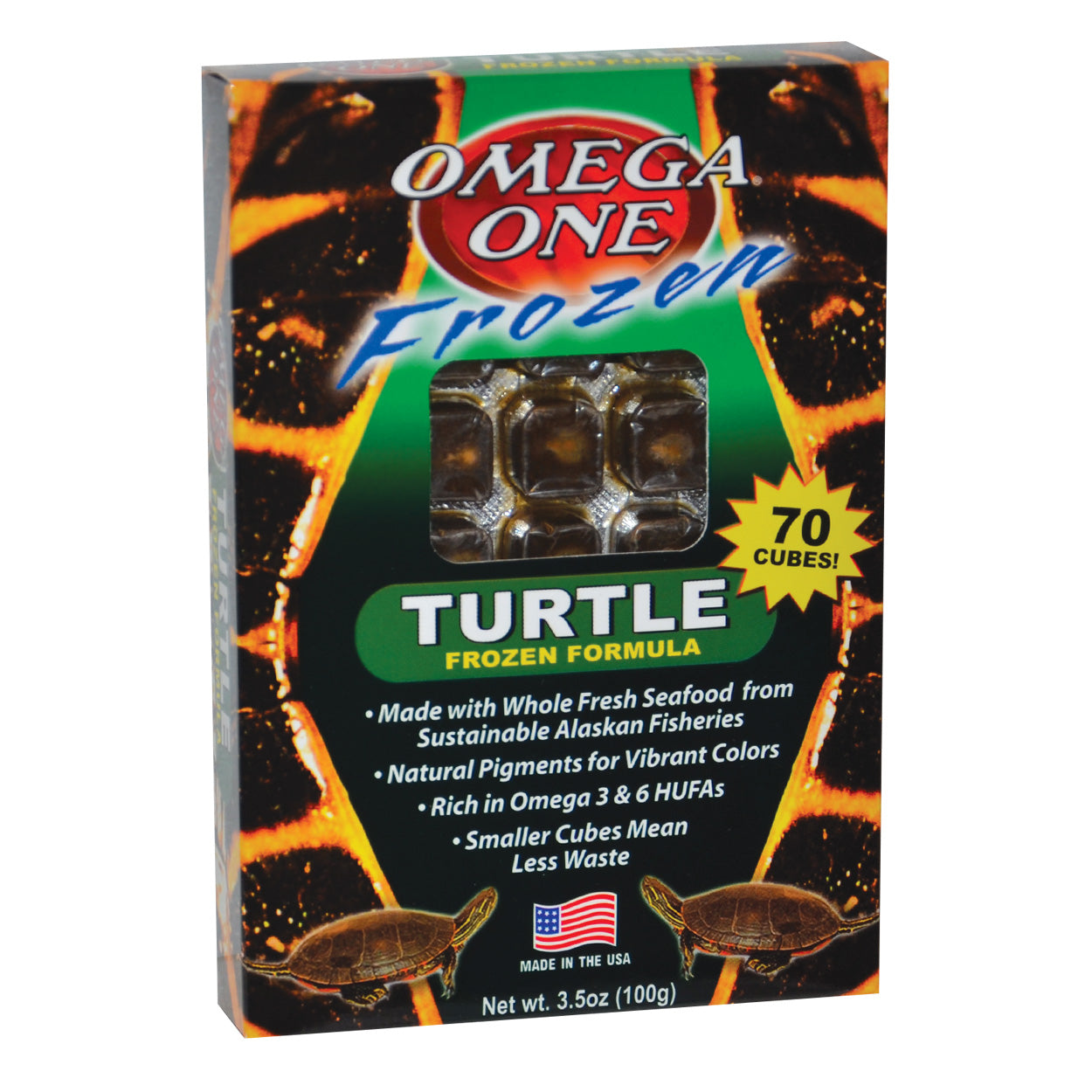 Omega One Frozen Turtle Food 3.5 Oz Cubes