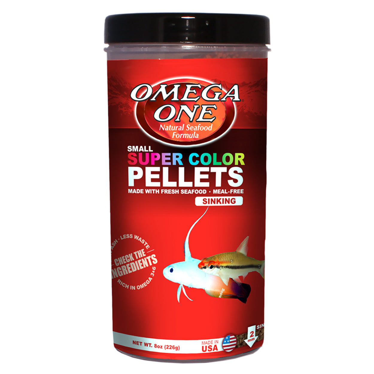 Omega One Super Color Pellets - Small Sinking