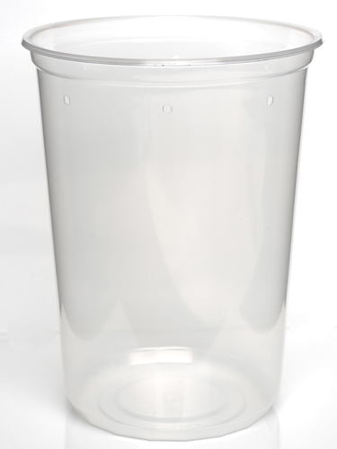 Slightly Opaque 4.5" Pre-punched Deli Cup