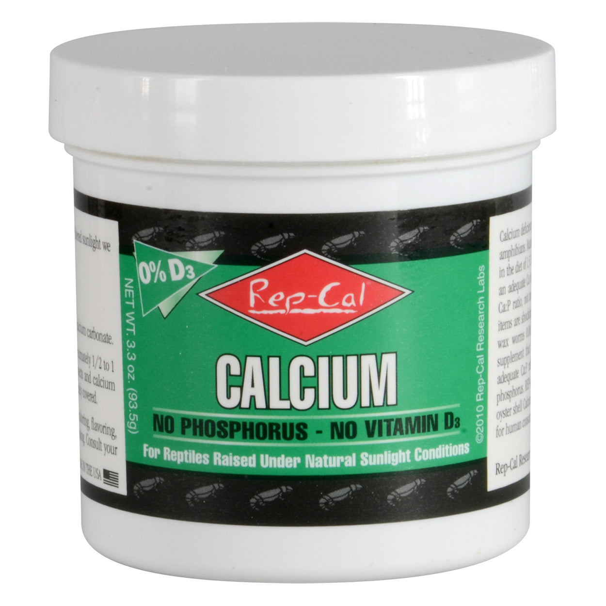 Rep-Cal Calcium without Vitamin D3 - 3.3 oz
