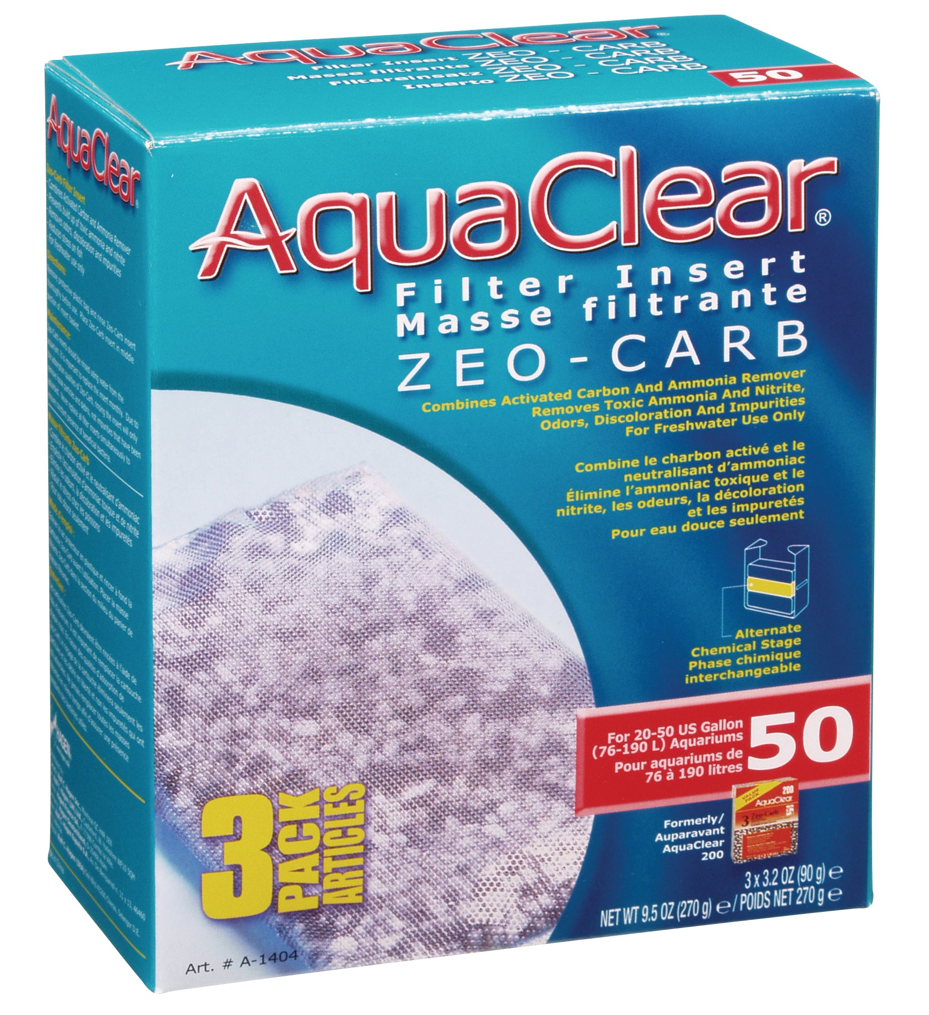 AquaClear Zeo-Carb Filter Insert (3-Pack)