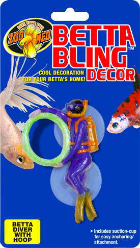 Zoo Med Betta Bling Decor – Diver with Hoop
