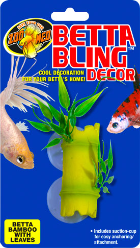 Zoo Med Betta Bling Decor – Bamboo with Leaves