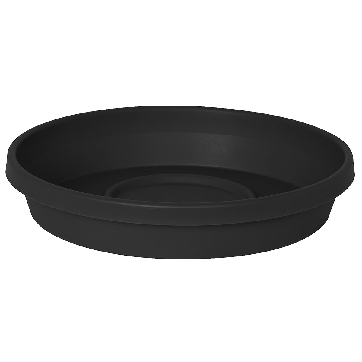 Terra Black Plastic Saucer