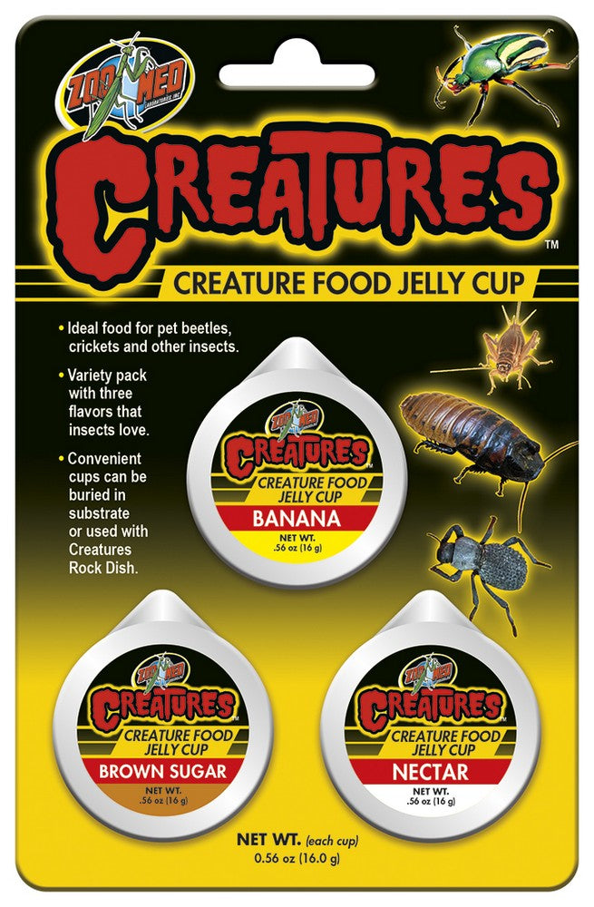 Zoo Med Creatures Creature Food Jelly Cup - 3 Pack
