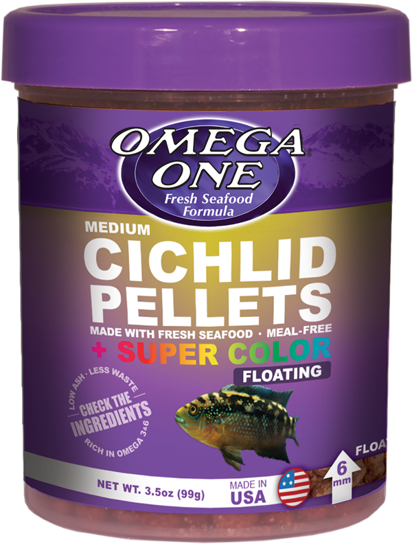Omega One Super Color Cichlid Pellets -  Floating