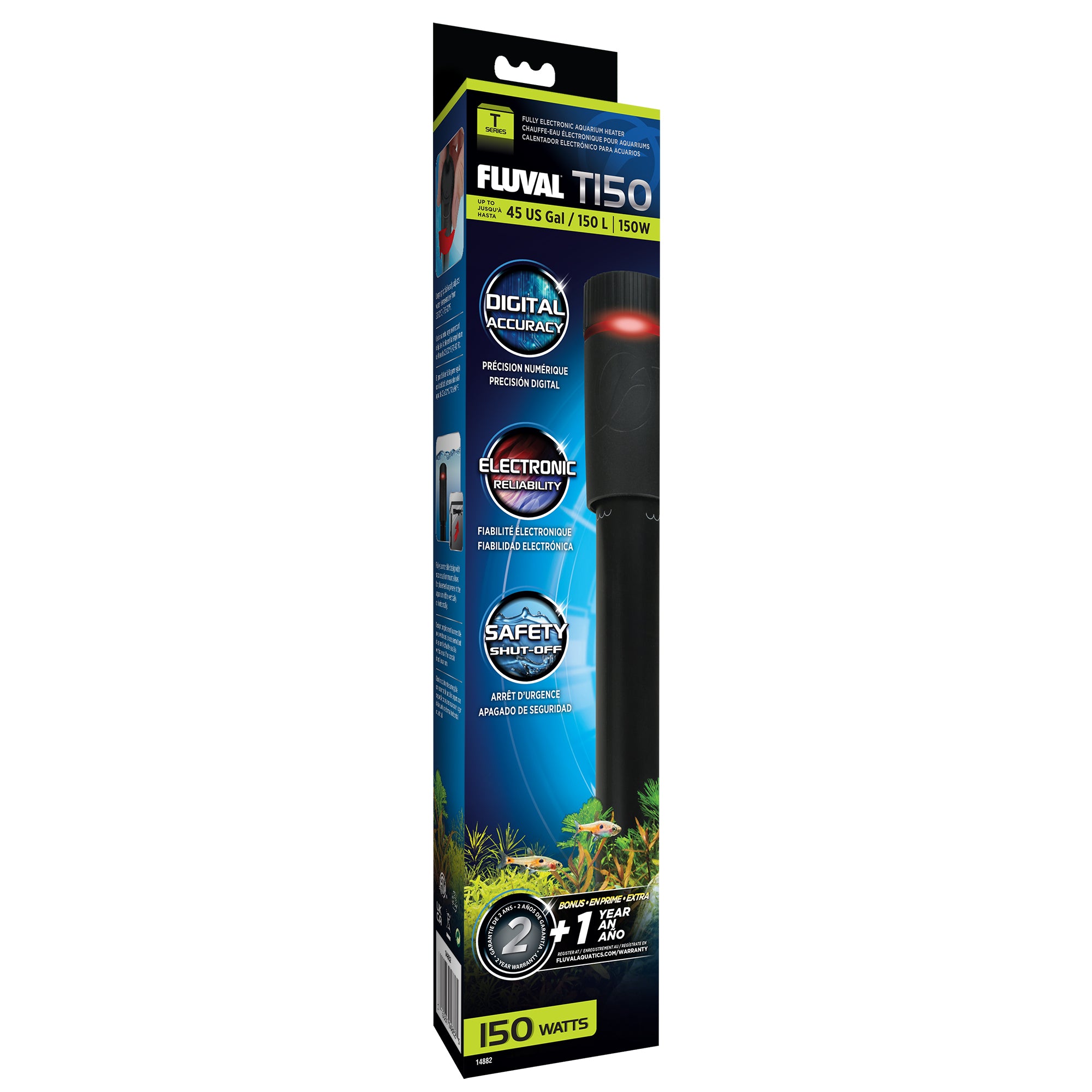 Fluval T-Series Aquarium Heater W/ Auto Shut Off