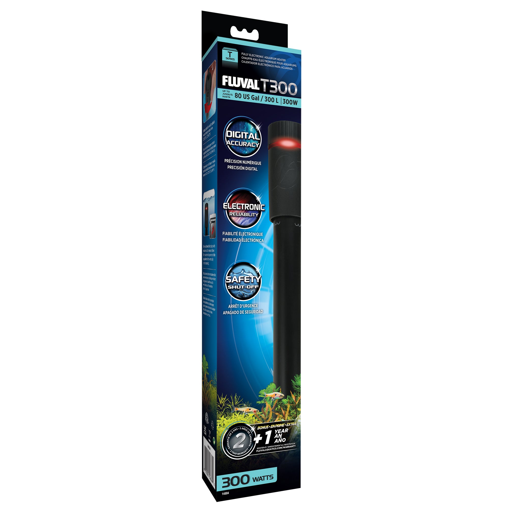 Fluval T-Series Aquarium Heater W/ Auto Shut Off