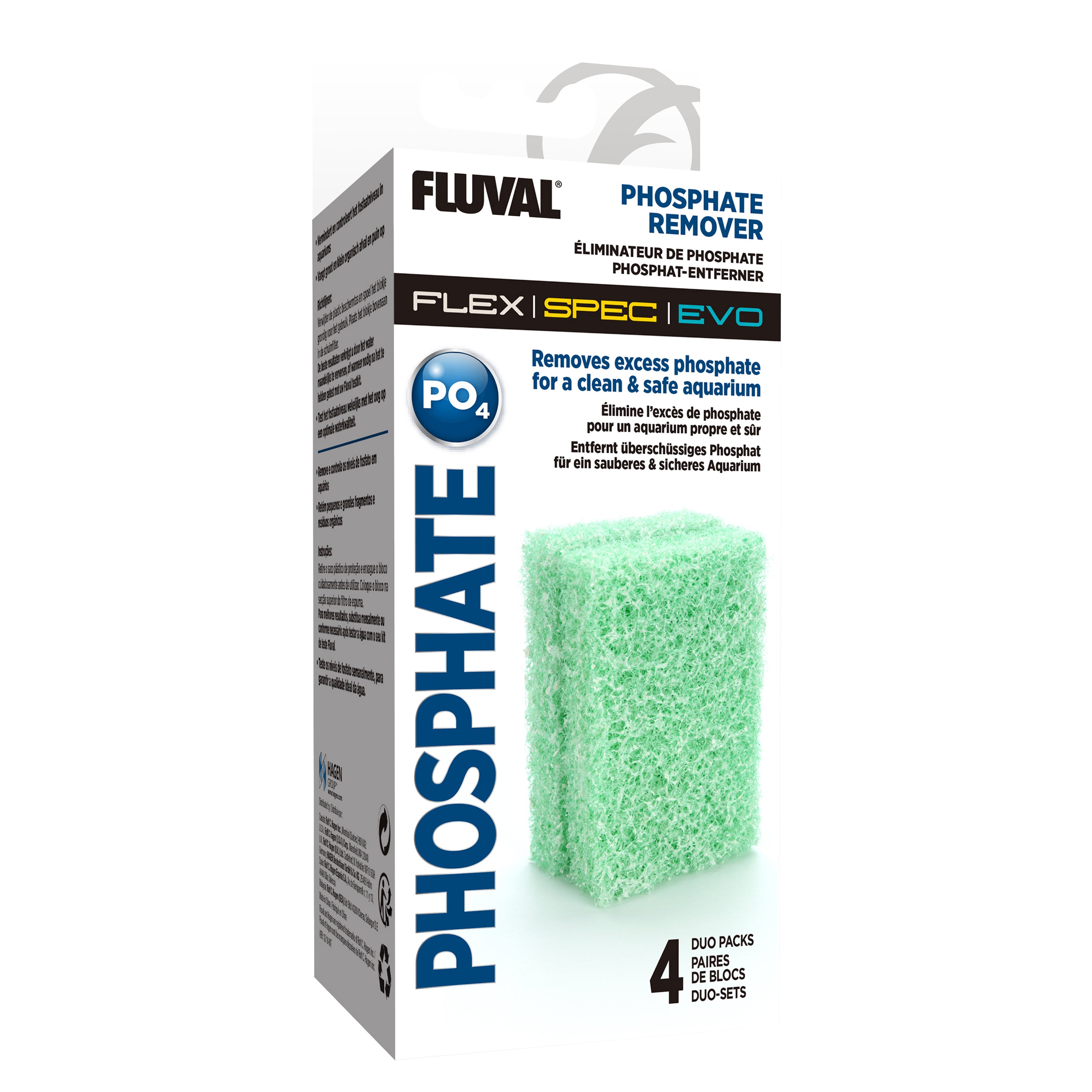 Fluval Flex Phosphate Remover - 4 x Duo-Packs
