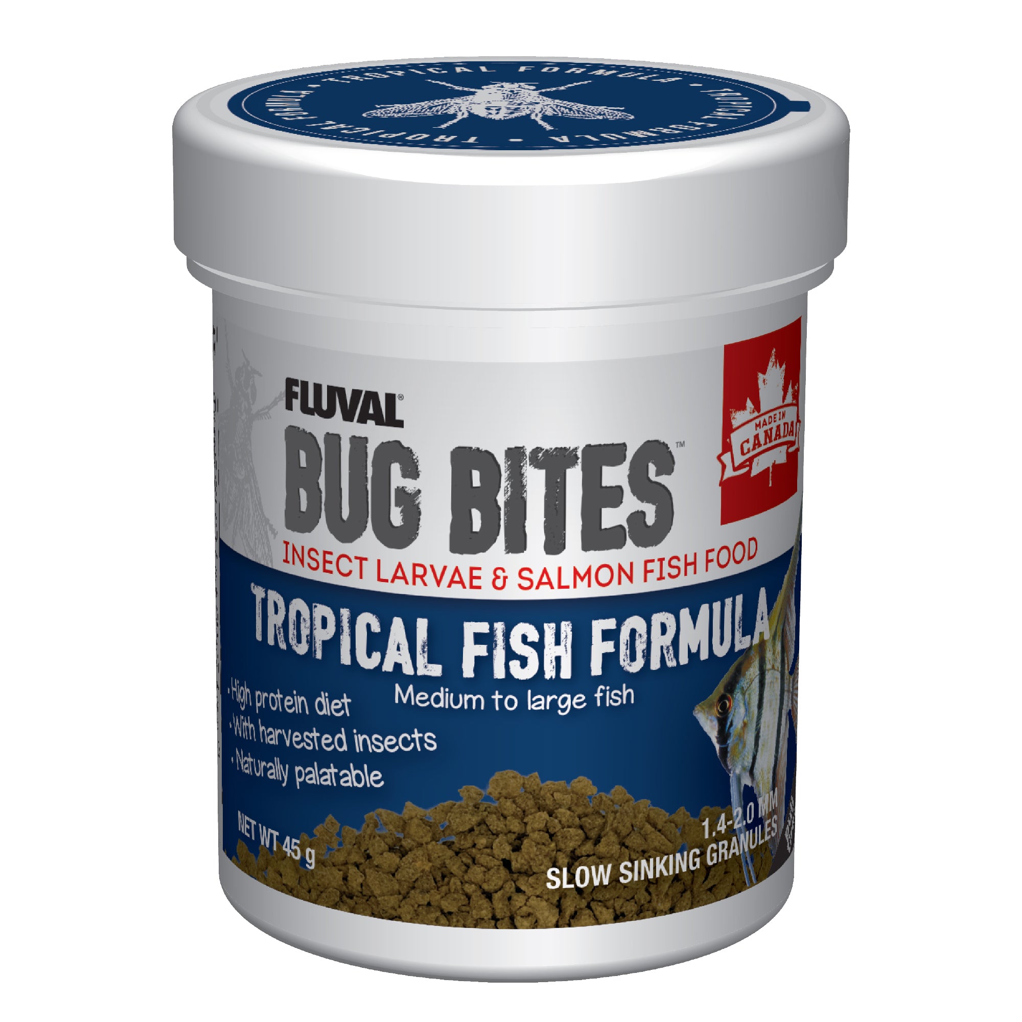 Fluval Bug Bites Tropical 45gr