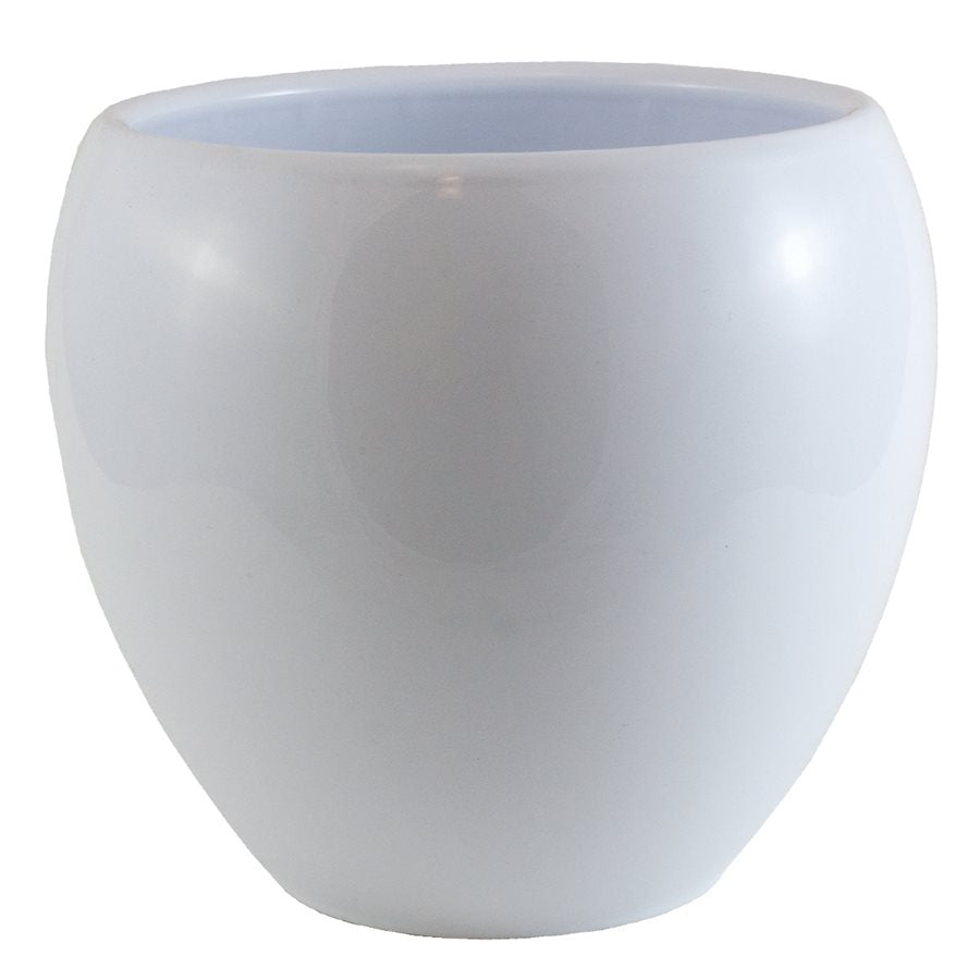 St. Malo Indoor White Ceramic Pot 17cm