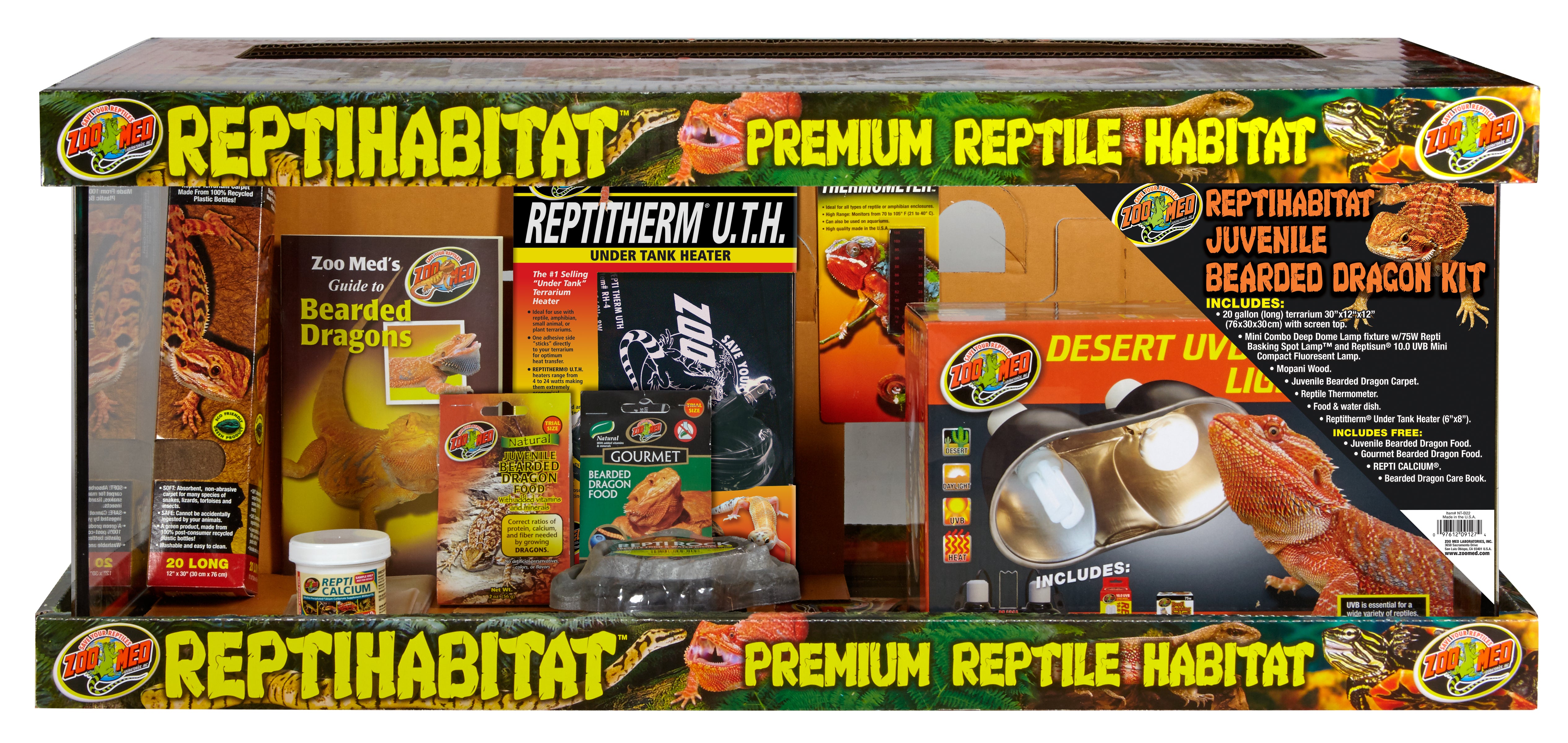Zoo Med ReptiHabitat Juvenile Bearded Dragon Kit
