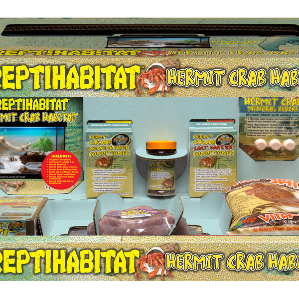 Zoo Med 10 Gallon ReptiHabitat Hermit Crab Kit