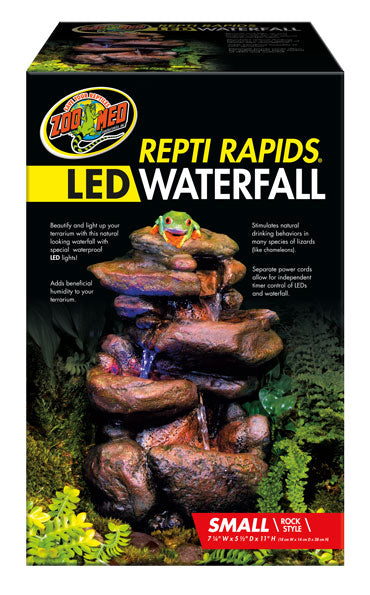 Zoo Med Repti Rapids LED Waterfall - Rock