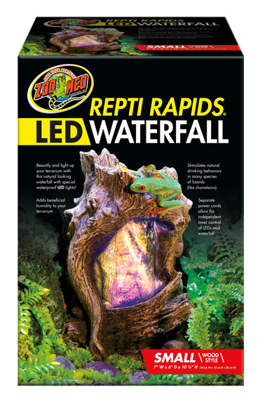 Zoo Med Repti Rapids LED Waterfall - Wood