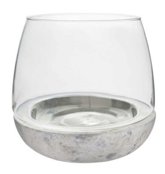 Glass and Cement Terrarium