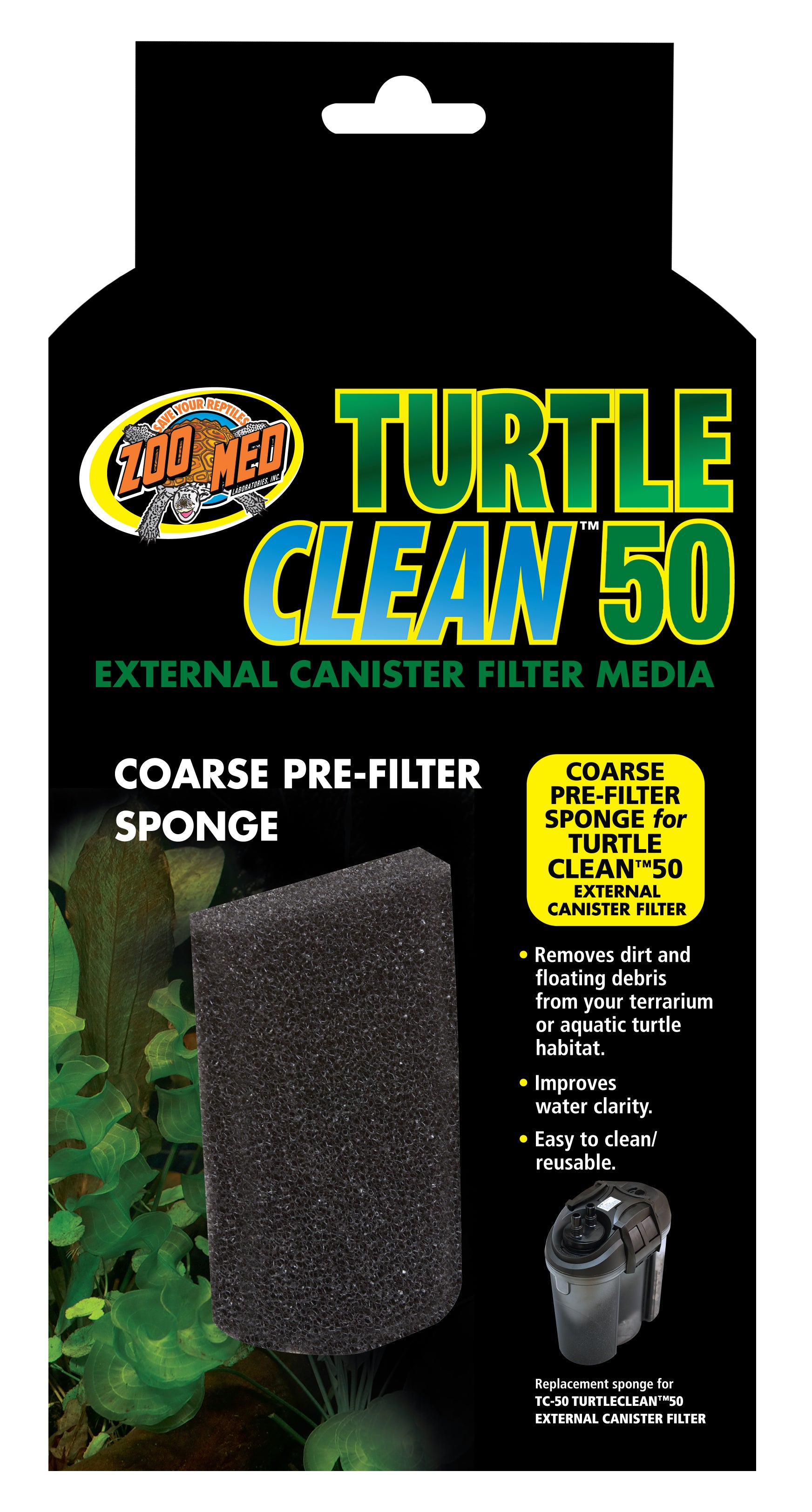 Zoo Med Turtle Clean Coarse Pre-Filter Sponge