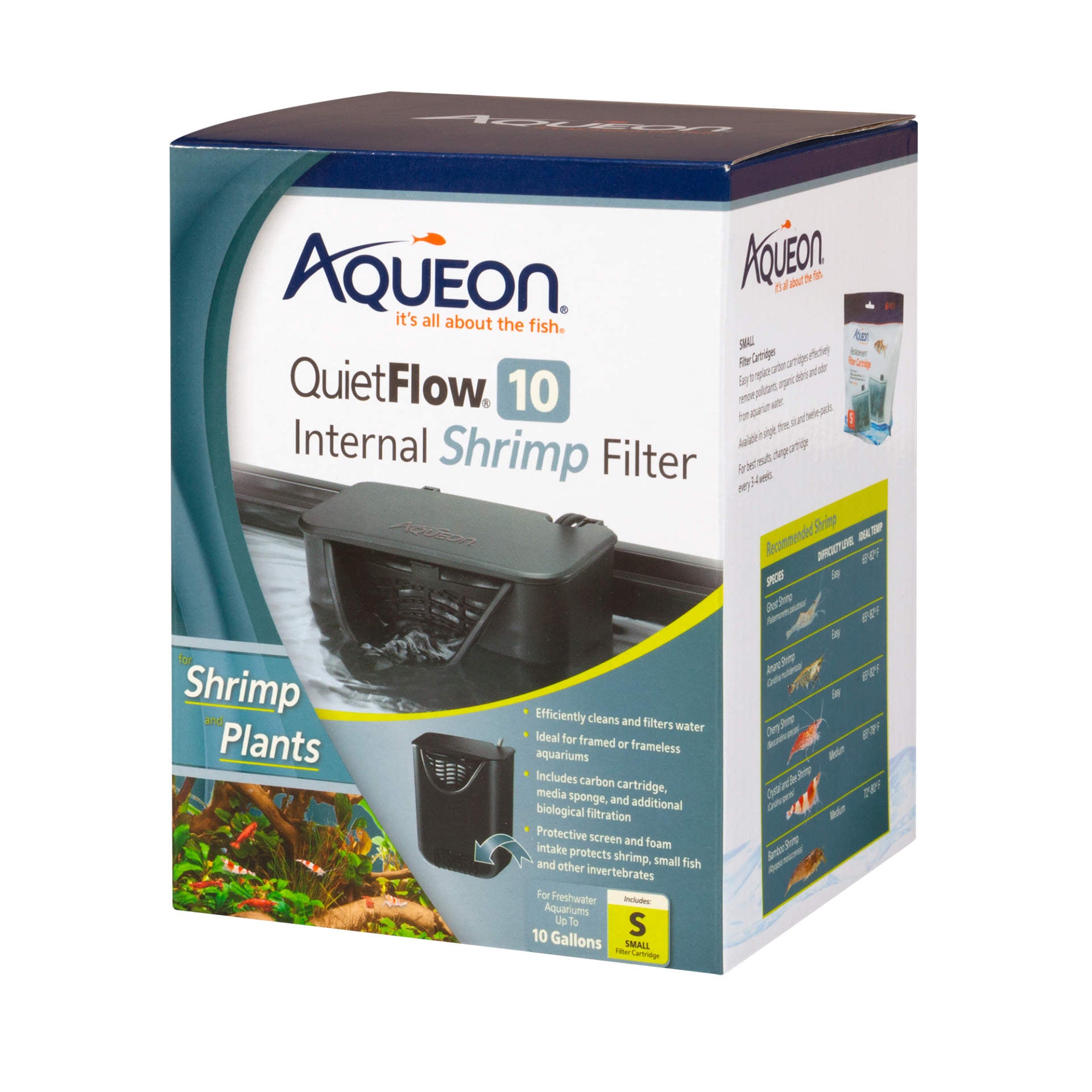Aqueon QuietFlow Internal Shrimp Filter
