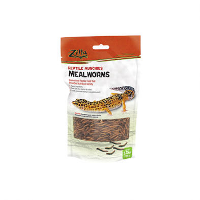Zilla Reptile Munchies Mealworms 3.75 oz