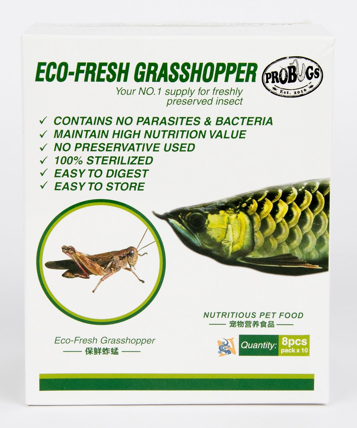 Pro Bugs Eco-Fresh Grasshoppers