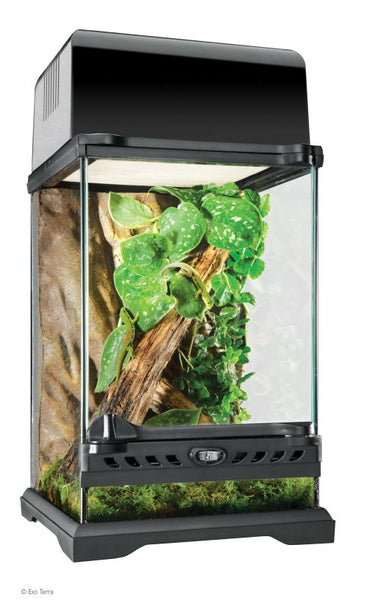 レイアウト用品 EXO TERRA GLASS TERRARIUM 4630 Exo Terra Glass Terrarium with Escape-Proof Doors for Reptiles